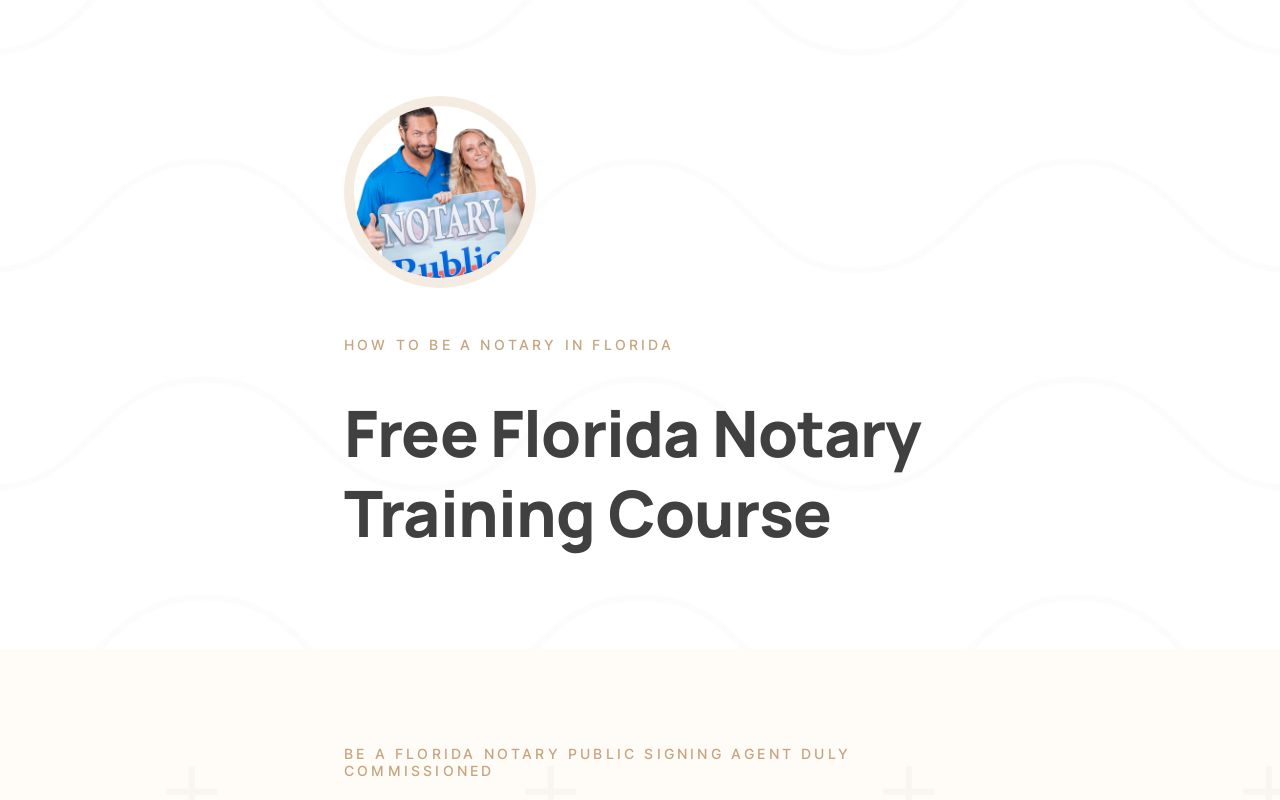 How To A Notary In Florida